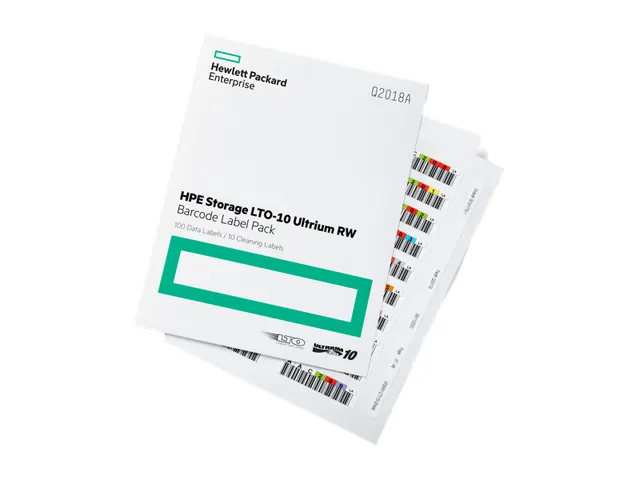 HPE Storage LTO-10 Ultrium RW Barcode Label Pack 100+10 stuks