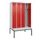 locker met bank,voor scheiding van kleding,HxBxD 2120x1200x815mm,4vak