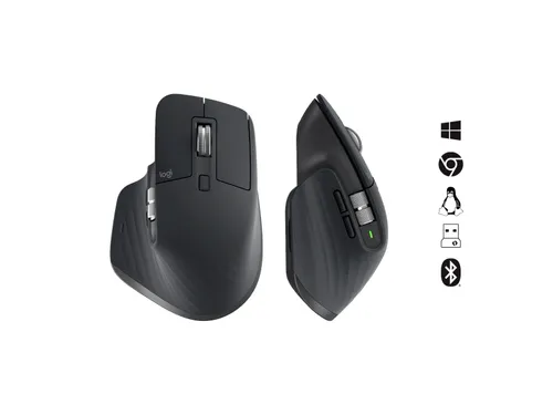 Draadloze Ergonomische Muis MX Master 3S Grijs