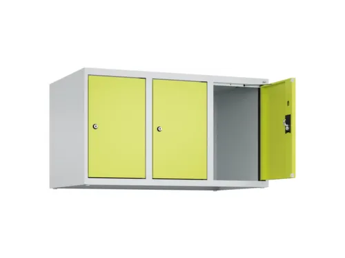 opzetkast,v. locker,3vak.,vak B 300mm,HxBxD 500x900x500mm,cilinderslot