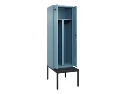PBM-locker met bank,HxBxD 2120x600x815mm,2vak,vak B 300mm