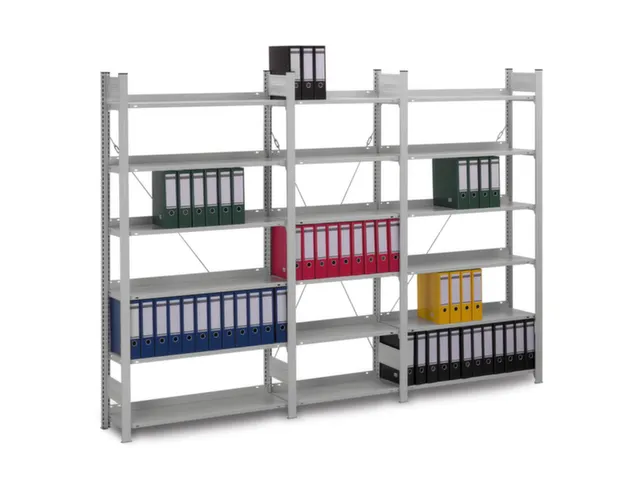 Inhaakstelling Aanbouwveld Hxbxd 1750x760x335mm 5 Legborden Ral 7035