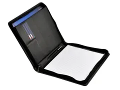 DESQ A4 Conferentiemap Leer met ritssluiting