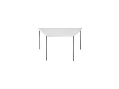 Tafel Trapeziumvormig 120x60 Cm Frame Antraciet Blad Lichtgrijs