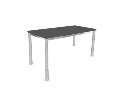 In hoogte verstelbaar bureau,HxBxD 720-840x1200x600mm,MS-donkergrijs