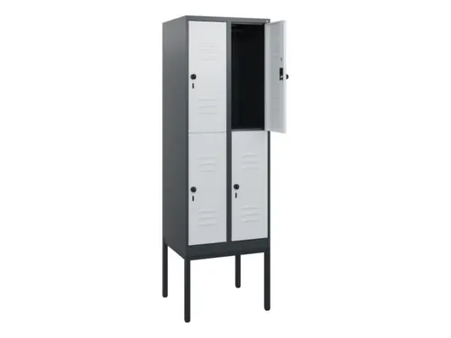 dubbeldekse locker,HxBxD 1950x600x500mm,2x2vak.,vak B 300mm