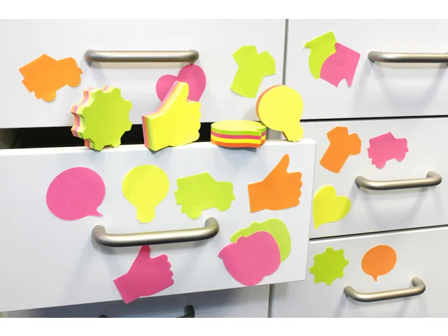 Info Shaped Sticky Notes 68X68 'hart' Assorti 200 Vel