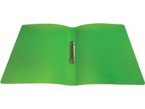 ringmap voor A4 PP 2 ringen 16 mm transparant groen