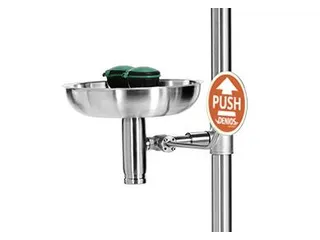 Plens-/Oogdouche,2Sproeikoppen Vast M. Wasbak,75L/Min - 2