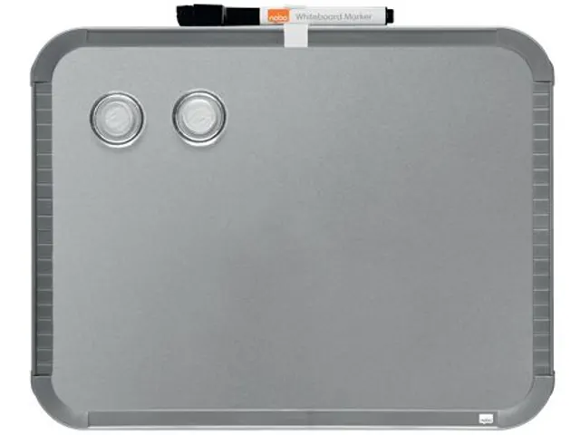 Whiteboard Nobo Slim Line 22x28cm Zilver