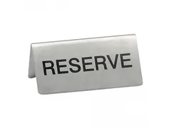 Emga RVS tafelbord Reserve 2-zijdig 10x4,5cm