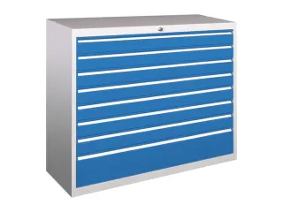 ladekast HxBxD 1000x1023x600mm 8laden slot RAL7035 front RAL5012 - 2