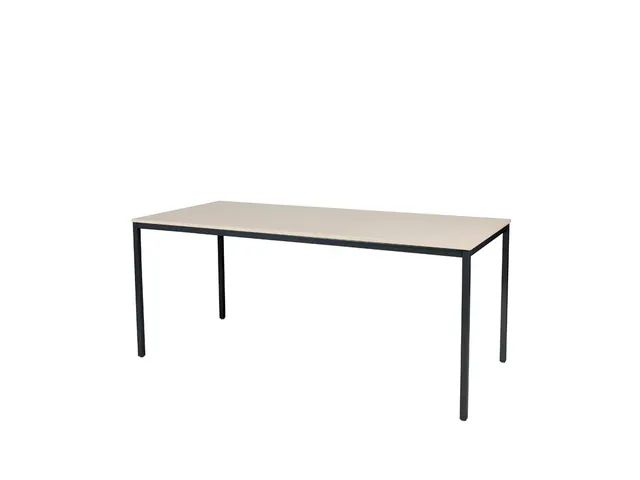 Domino Basic Tafel Vaste Hoogte 1800x800mm Robson Eiken Zwart 4-Poots