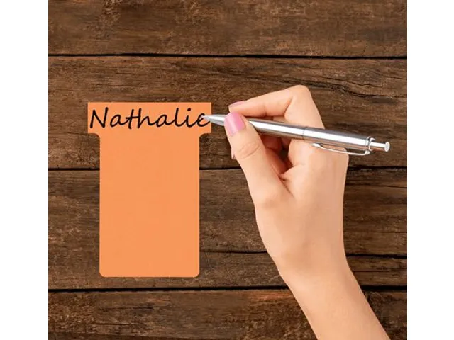 Fiche-T planning Nobo n°1.5 orange 36mm