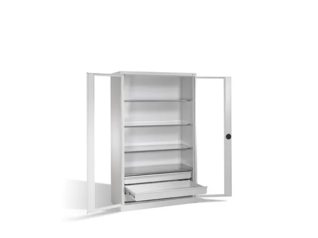 werkplaatskast HxBxD 1950x1200x600mm 4xStalen bodem 3laden slot