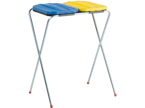 Afvalzakhouder Duo 2x130L geel en blauw