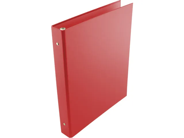 ringband Kangaro A4 PVC 23-rings 25mm O-mechaniek rood