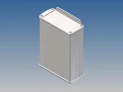 Aluminium Behuizing - WIT - 145x105.9x45.8mm - Met Flens