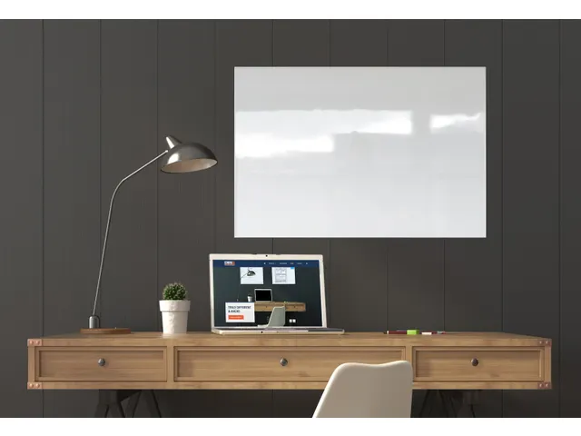 Whiteboard Magnetisch Aluminium Ultra-Thin Frame Pure White 60x90 cm