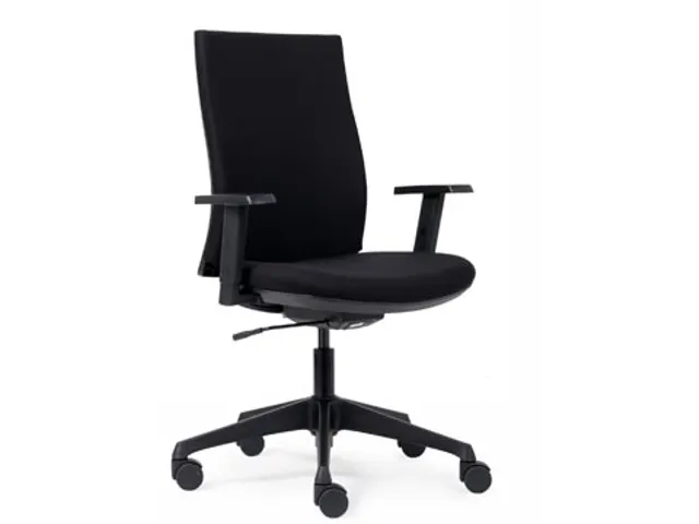 bureaustoel Canillo, stoffen rug