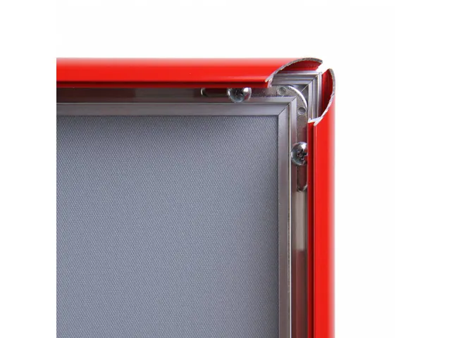Cadre clipsable A3 Coins biseautés Rouge 25mm