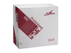 Infibra Servet 25x25cm 1/4vouw Wit 30x100stuks