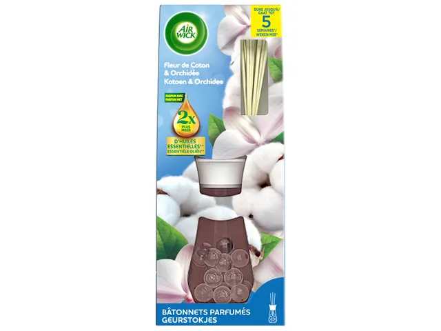 Geurstokjes AirWick Katoen Orchidee 25ml