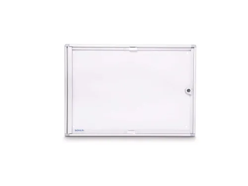 Binnenvitrine wand MAULextraslim whiteboard 2xA4 met slot