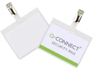 Badge Met Clip 60x90mm Incl. Personaliseerbaar Insteekkaart 25 Stuks - 1
