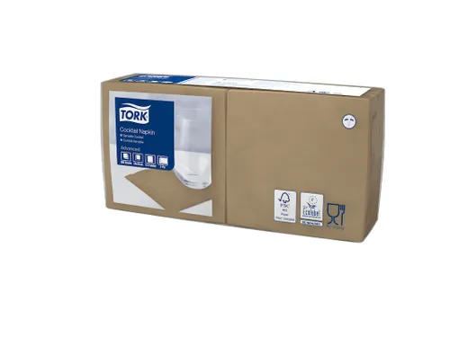 Tork 470001 Cocktailservet Advanced Biscuit 24x24cm