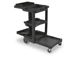 reinigingswagen,zakhouder,bak,HxBxD 975x1170x560mm,PP,zwart