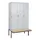 locker met bank,HxBxD 2120x1200x815mm,3vak,vak B 400mm,draaigrendel