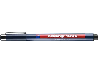 Fineliner edding 1800 zwart 0.7mm - 4