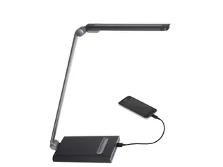 Bureaulamp LED MAULpure, dimbaar, USB-poort Zilver - 5