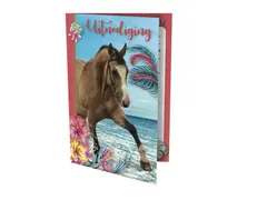 Carte d'invitation Cheval 17,5x12,2cm (NL)