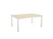 In hoogte verstelbaar bureau,HxBxD 720-840x1600x1000mm,NE-esdoorn