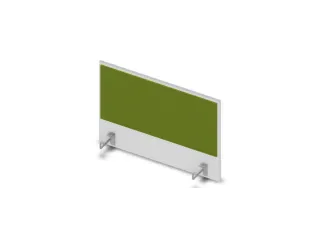 opzetpaneel bureau aanbouw zijkant Bl-wit BN7048-groen 800mm - 1