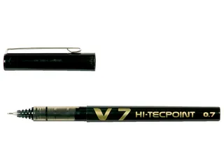 Rollerpen Pilot Hi-Tecpoint V7 0.7mm Medium punt Zwart - 2