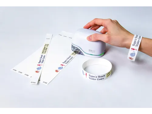 Polsband Colop E-mark 250x19mm 100 stuks wit