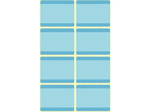 diepvriesetiket Z-design Home 36x28mm 40 etiketten blauw