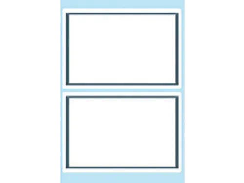 Schrift Etiket Herma 5715 53x80mm Wit met Grijs Kader 12 stuks