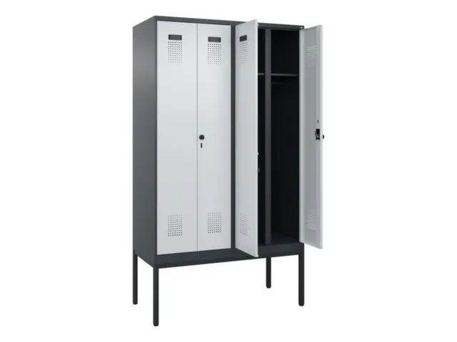 locker voor scheiding van kleding,HxBxD 2120x1200x500mm,4vak