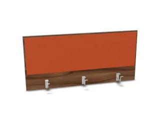 opzetpaneel bureau aanbouw achter NP-tiepolo nut BN3012-oranje 1200mm - 1