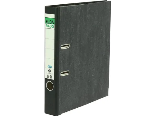Oxford Rado ordner folio uit karton rug van 5 cm zwart