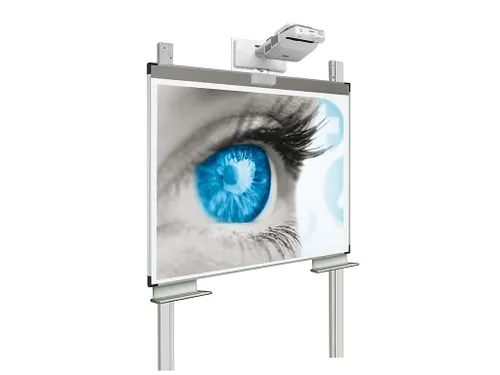 Projectiebord 128x201cm kolom Extraflat mat wit touch finger