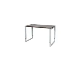 Domino Plus Bureau Hoogte Verstelbaar 1200x600mm Logan Eiken Alu