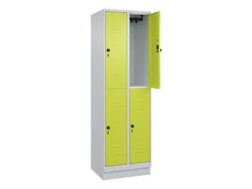dubbeldekse locker,HxBxD 1950x600x500mm,2x2vak.,vak B 300mm