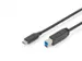 USB Type-C verbindingskabel, type C naar B 1,8m 3A 5 GB 3.0-versie zwa