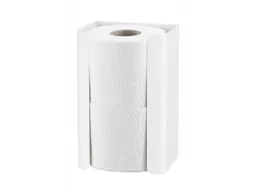 Toiletpapier Houder Duo 2 rollen Wit