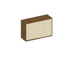 Schuifdeurkast 770x1200x430mm Romp Noten Decor Front Esdoorn